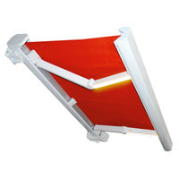 Auvent rétractable imperméable robuste avec structure en aluminium solide, auvent pare-soleil de qualité commerciale pour la façade des restaurants