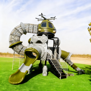 Parque Infantil Comercial Temático Espacial de Gran Tamaño al por Mayor, Torre de <span class=keywords><strong>Toboganes</strong></span> de Plástico LLDPE y Acero para Exteriores, Parques y Preescolares - Product Image 3