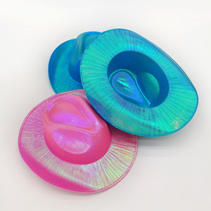 Yachen Đảng Mới Lạ Neon Long Lanh Disco Cowgirl <span class=keywords><strong>Hat</strong></span> Kim Loại Không Gian Cao Bồi Đảng <span class=keywords><strong>Hat</strong></span> Cho Trang Phục Ăn Mặc Phụ Kiện Bên - Product Image 4