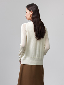 Suéter de Punto de <span class=keywords><strong>Lana</strong></span> Nuevo de Otoño 22487 para <span class=keywords><strong>Mujer</strong></span>, Informal, de Alta Calidad, Holgado, a la Moda, Largo, Cárdigan, Prenda de Punto - Product Image 4