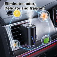 Diffuseur d'arômes intelligent portable et rechargeable pour voiture, désodorisant d'air, diffuseur d'huiles essentielles électrique USB ultrasonique sans eau