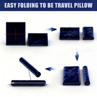 Couverture de voyage 2 en 1 ou oreiller de nuque, couverture douce et chaude avec housse d'oreiller confortable, ensemble de couverture portable pour avion, camping, voiture