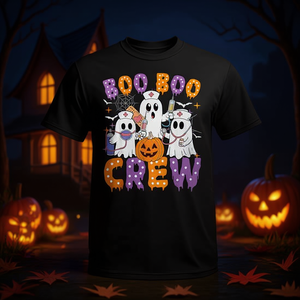 T-shirt personnalisé pour hommes, Boo Boo Crew Nurse Ghost Halloween - Product Image 3