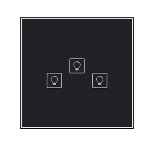Alexa สวิตช์ติดผนังอัจฉริยะ Tuya ZigBee สวิตช์สำหรับบ้านอัจฉริยะแบบ3ทางพร้อมสวิตช์ติดผนังสำหรับบ้านอัจฉริยะ - Product Image 1