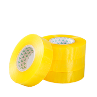 Autocollant adhésif acrylique transparent sensible à la pression 35-135 microns pour scellage de cartons, simple face, étanche, en matériau BOPP, imprimé offset
