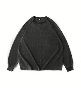 Custom Heavy Fleece ACID Hoody Long Sleeves Warm Regular Fit Spring Digital Printing 3Color Washed Hoodies - Product Image 4