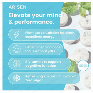 Compresse per il Cervello OEM, Caramelle Energetiche e per la Concentrazione con 80mg di Caffeina Naturale, Vitamine B e L-Teanina - Product Image 2