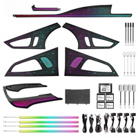 Kit d'éclairage d'ambiance OEM pour Audi A7 C7 2012-2018, mise à niveau de l'éclairage LED intérieur de la voiture, contrôle par écran MMI, plug and play