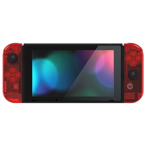 สำหรับ Nintendo Switch ชุดเปลี่ยนเคสใสสีแดง แบบ DIY เคลือบเงา UV - Product Image 3