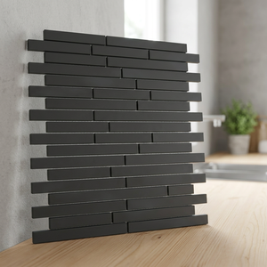 คอลเลกชันเมทัลลิคเสริมไลฟ์สไตล์300X300มม. สาดหลัง30X30ซม. กระเบื้องโมเสคตกแต่งผนังแถบเส้นตรงสำหรับยุโรปสหรัฐอเมริกา - Product Image 1
