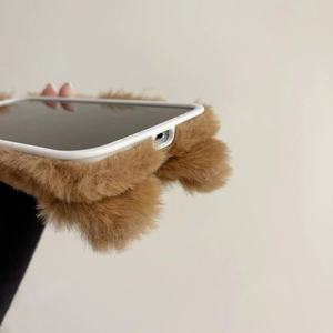 Wholesale Christmas Winter Warm <strong>Phone</strong> <strong>Case</strong> Christmas Gift Soft <strong>Fluffy</strong> Plush <strong>Phone</strong> <strong>Case</strong> for iPhone - Product Image 4