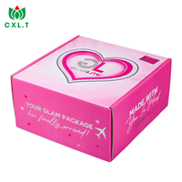 Boîte d'expédition en carton ondulé recyclable en gros, impression personnalisée du logo, boîte d'emballage pliable pour colis express