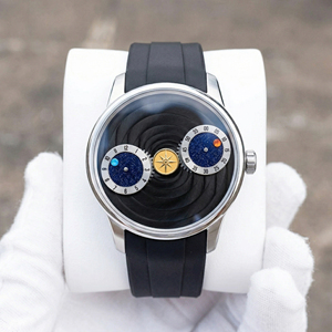 Reloj de Pulsera de Lujo para Hombre, Personalizado OEM, con Movimiento Mecánico Único, Correa de Goma, Relojes Automáticos con Horas Cambiantes, Fabricantes - Product Image 1