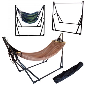 Hamaca plegable de hierro <span class=keywords><strong>para</strong></span> adultos, hamaca portátil con marco de metal, barato, <span class=keywords><strong>para</strong></span> jardín al aire libre, gran oferta - Product Image 1