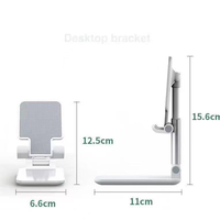 Support de téléphone portable DPH-01 en plastique pliable et réglable, support de bureau léger, 4 couleurs, option lot de 200