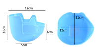 Conteneur alimentaire miniature en PP écologique personnalisé, en forme de casque de hockey, avec logo imprimé sur mesure, capacité de 15 oz, pour la crème glacée