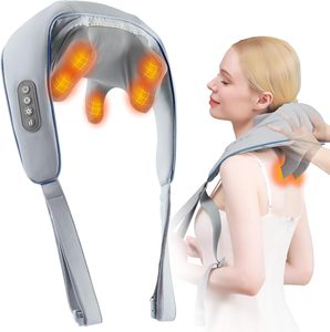 Masajeador Inalámbrico Shiatsu para Cuello y Hombros Phenitech con Calor para Uso en el Auto y en el Hogar - Product Image 1