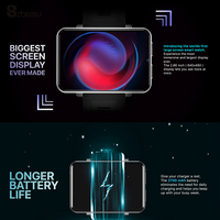 Montres intelligentes 4G avec écran tactile ultra grand de 2,86 pouces, Wifi 5G, emplacement pour carte SIM, caméra, Google Maps, téléchargement d'applications GPS, DM100