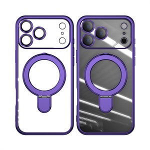 Funda Magnética de Lujo con Anillo y Protección de Lente para iPhone 17, Carcasa Antigolpes para iPhone 14 15 16 17 Pro Max - Product Image 4