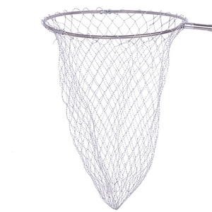 Rete da pesca con testa a rete pieghevole in Nylon acciaio inossidabile, maglia grande da 45cm per la pesca - Product Image 1