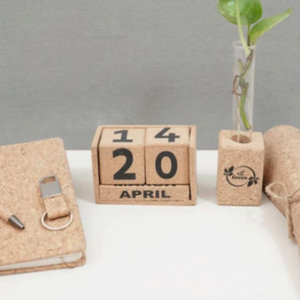 Promotional A5 Cork <b>Diary</b> Desktop Cork Mat Magnetic Cork Planter Key Chain Metal Pen-Best Price Business Gifts - Product Image 1