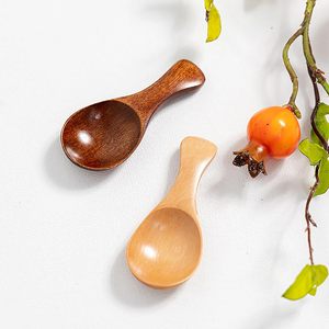 Cuillères doseuses miniatures en bois personnalisées, modernes, à manche court, écologiques, jetables pour café, miel, thé - Product Image 5
