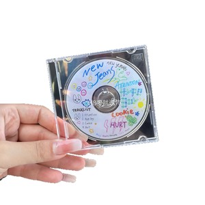 Sous-verre en acrylique pour CD/DVD, personnalisable, rond, résistant à la chaleur, cadeau DIY sur le thème des célébrités - Product Image 4