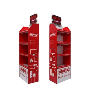 จอแสดงผลโฆษณาสินค้าอิเล็กทรอนิกส์ ชั้นวางกระดาษแข็งสำหรับมันฝรั่งทอด ชั้นวางกระดาษลูกฟูกสำหรับผลิตภัณฑ์ทำความสะอาด - Product Image 1