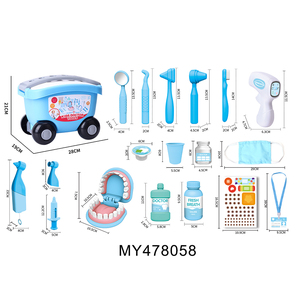 Ensemble de jouets de dentiste en plastique éducatifs pour enfants en gros, kit de jeu d'imitation pour enfants, tenue de docteur pour garçons et filles - Product Image 6