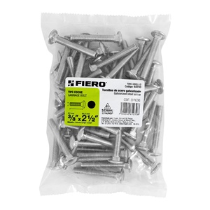 Fiero TORC-3/8X2-1/2 viti tipo auto borsa con 50 3/8 'X 2-1/2' - Product Image 2