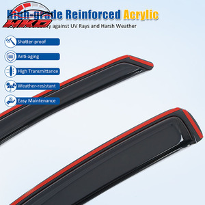 Déflecteurs de vitres encastrés pour Nissan Frontier 05-21 King Cab, protection contre la pluie - Product Image 4