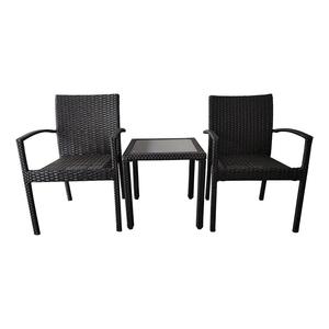 Yoho Hot Sals 3 pièces ensemble de bistro KD acier luxe moderne salle à manger Patio meubles corde extérieur tous temps jardin canapés - Product Image 6