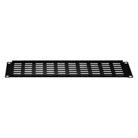 Panneau de gestion des câbles ventilé 2U 19 pouces démontable pour montage en rack avec trou de dissipation thermique pour une entrée facile des câbles dans les armoires