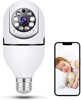 אור הנורה מצלמה 1080P Wi-Fi E27 אבטחת מצלמת 360 מעלות חיצוני מעקבים מצלמה, מלא-צבע מצלמה נייד טלפון