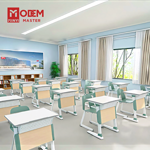Minyi Maya đồ nội thất trường học lớp học bàn gỗ bàn bền sinh thái thân thiện cho trung học sinh viên đại học - Product Image 1