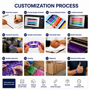 Bracelets promotionnels personnalisés en tissu polyester écologique imprimé par sublimation avec logo, ruban satiné pour événements et concerts - Product Image 6