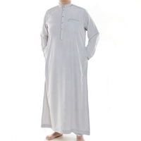 Vente en gros d'usine de Thobe de Dubaï Abaya pour hommes musulmans pas cher Design Kanzu