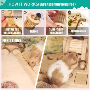 <span class=keywords><strong>Topo</strong></span> di foraggiamento ricco giocattolo interattivo <span class=keywords><strong>e</strong></span> movimento 9-in-1 per piccoli animali nascosto puzzle guarigione <span class=keywords><strong>gioco</strong></span> segugio per criceti - Product Image 3