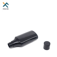 Bouteille de shampooing ronde en plastique PET de 160ml avec bouchon à vis de joint de pompe et sérigraphie pour les lotions et l'emballage.