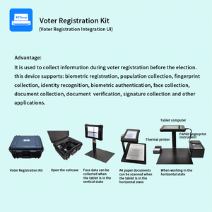 I kit di registrazione degli elettori vengono utilizzati per la <span class=keywords><strong>scansione</strong></span> del documento di registrazione biometrico della firma del volto dell'identificazione delle impronte digitali - Product Image 2