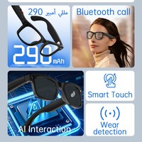 Lunettes intelligentes tout-en-un avec objectif Sony 500W, reconnaissance IA et commande tactile intelligente pour l'enregistrement et les appels mains libres