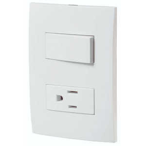 Volteck PA-APCO-OB Oslo Line bianco interruttore a parete pannello di contatto e interruttore incluso - Product Image 2