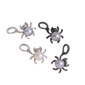 31295DIY Bonito colgante de araña con soporte de plata S925 y accesorio vacío para cuentas redondas de 8-9mm, para collares, colgantes de perlas y dijes - Product Image 5