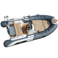 HAOHAI Certifié CE RIB390CL Bateau pneumatique rigide de 3,9 m pour le sport nautique |   PVC Hypalon Double V-deep Léger