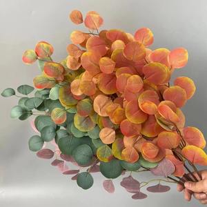 Décoration de table populaire en plastique, plante d'eucalyptus, branche unique de feuille d'eucalyptus, branches d'arbre artificielles - Product Image 1
