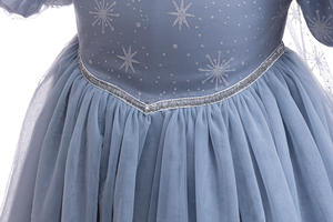 2024 nouveauté manches bouffantes velours <span class=keywords><strong>reine</strong></span> <span class=keywords><strong>des</strong></span> <span class=keywords><strong>neiges</strong></span> <span class=keywords><strong>elsa</strong></span> princesses fête déguisements pour Halloween enfants TV film costumes - Product Image 5