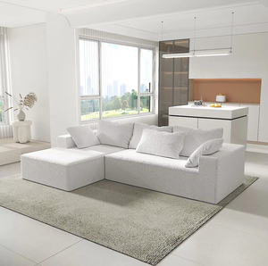 Convertible Sectional <b>Sofa</b> Couch Memory Foam Floor Mattress Apartment Living Room Office L Shape <b>Sofa</b> - Product Image 2