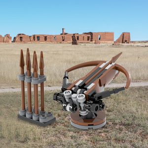 Escena de Batalla, Ballesta Lanzable, Bloques de Construcción Medievales, Juguetes MOC, Accesorios de Escena Militar <span class=keywords><strong>para</strong></span> Niños - Product Image 2
