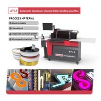 Accutek AT L1 top fournisseur machine à cintrer les lettres avec contrôle de profondeur automatique channelume bobines d'aluminium mini machine à cintrer les lettres