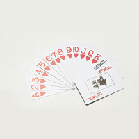 Cartes à jouer au poker en plastique de luxe de taille personnalisée conception étanche de qualité supérieure avec logo personnalisé pour casino pour parties de jeu